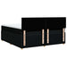 Pat box spring cu saltea, negru, 180x200 cm, catifea - WALTI WALTI
