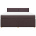 Pat continental cu saltea maro închis 180x200cm material textil - WALTI WALTI