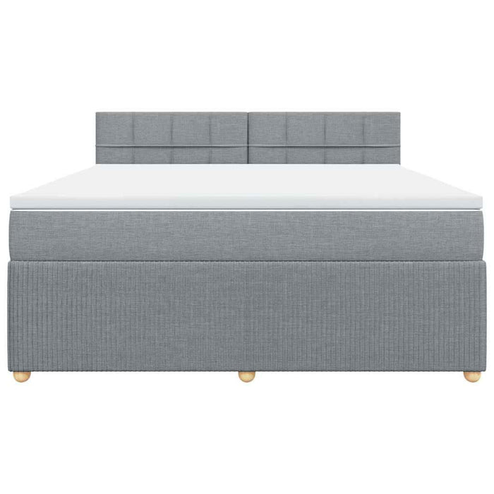 Pat continental, gri deschis, 180x200 cm, material textil - WALTI WALTI