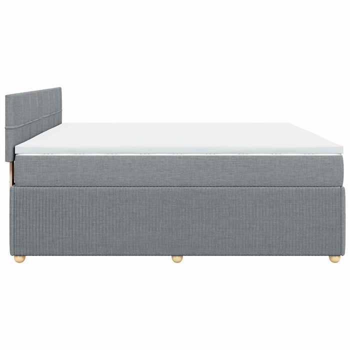 Pat continental, gri deschis, 180x200 cm, material textil - WALTI WALTI