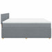Pat continental, gri deschis, 180x200 cm, material textil - WALTI WALTI
