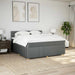 Pat box spring cu saltea, gri închis, 180x200 cm, textil - WALTI WALTI