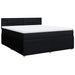 Pat box spring cu saltea, negru, 180x200 cm, catifea - WALTI WALTI