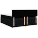 Pat box spring cu saltea, negru, 180x200 cm, catifea - WALTI WALTI