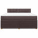 Pat continental cu saltea maro închis 180x200cm material textil - WALTI WALTI