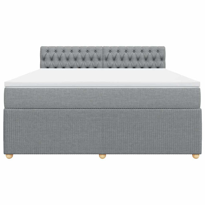 Pat continental, gri deschis, 180x200 cm, material textil - WALTI WALTI