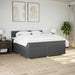 Pat box spring cu saltea, gri închis, 180x200 cm, textil - WALTI WALTI