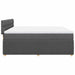 Pat box spring cu saltea, gri închis, 180x200 cm, textil - WALTI WALTI