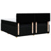 Pat box spring cu saltea, negru, 180x200 cm, catifea - WALTI WALTI
