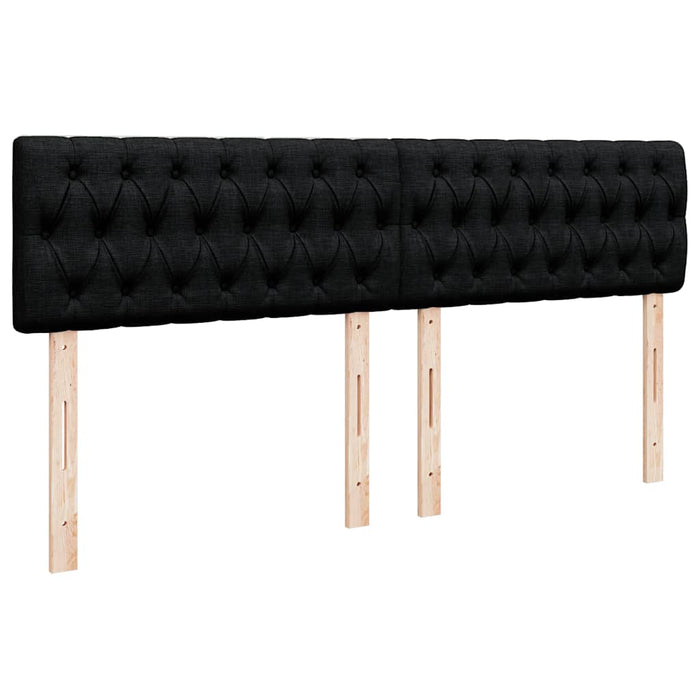 Pat box spring cu saltea, negru, 180x200 cm, catifea - WALTI WALTI