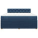 Pat box spring cu saltea, albastru, 180x200 cm, material textil - WALTI WALTI
