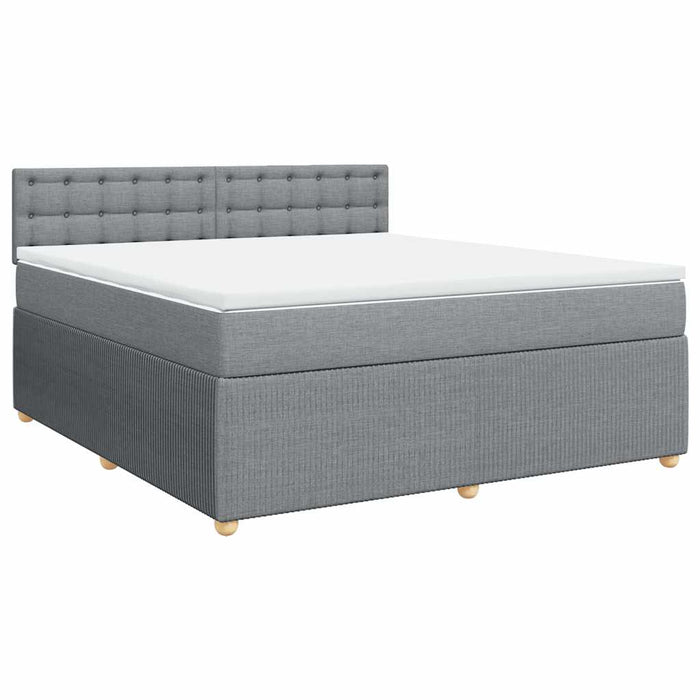 Pat continental, gri deschis, 180x200 cm, material textil - WALTI WALTI
