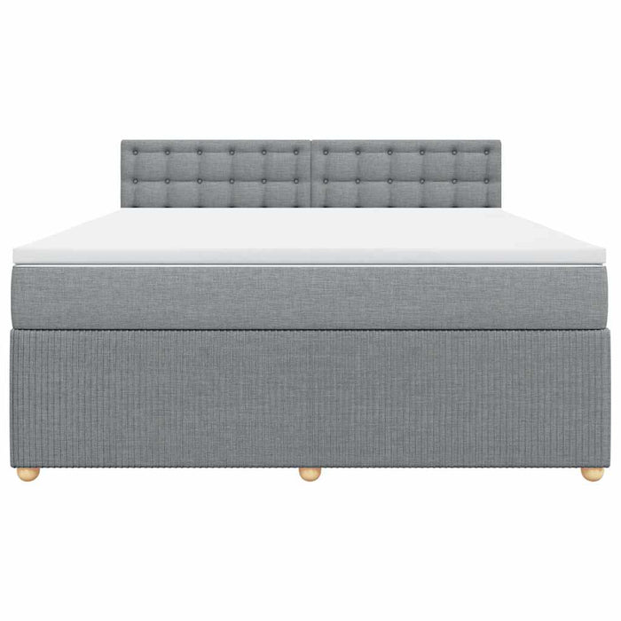 Pat continental, gri deschis, 180x200 cm, material textil - WALTI WALTI