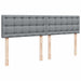 Pat continental, gri deschis, 180x200 cm, material textil - WALTI WALTI
