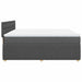 Pat box spring cu saltea, gri închis, 180x200 cm, textil - WALTI WALTI