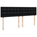 Pat box spring cu saltea, negru, 180x200 cm, catifea - WALTI WALTI