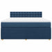 Pat box spring cu saltea, albastru, 180x200 cm, material textil - WALTI WALTI