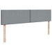 Pat box spring cu saltea, gri deschis, 200x200 cm, textil - WALTI WALTI