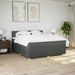 Pat box spring cu saltea, gri închis, 200x200 cm, textil - WALTI WALTI