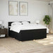 Pat box spring cu saltea, negru, 200x200 cm, textil - WALTI WALTI