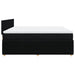 Pat box spring cu saltea, negru, 200x200 cm, textil - WALTI WALTI