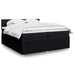 Pat box spring cu saltea, negru, 200x200 cm, textil - WALTI WALTI
