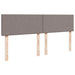Pat box spring cu saltea, gri taupe, 200x200 cm, textil - WALTI WALTI