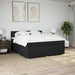 Pat box spring cu saltea, negru, 200x200 cm, textil - WALTI WALTI