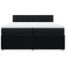 Pat box spring cu saltea, negru, 200x200 cm, textil - WALTI WALTI