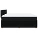 Pat box spring cu saltea, negru, 200x200 cm, textil - WALTI WALTI