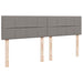Pat box spring cu saltea, gri taupe, 200x200 cm, textil - WALTI WALTI