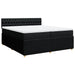 Pat box spring cu saltea, negru, 200x200 cm, textil - WALTI WALTI