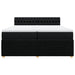Pat box spring cu saltea, negru, 200x200 cm, textil - WALTI WALTI