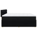 Pat box spring cu saltea, negru, 200x200 cm, textil - WALTI WALTI