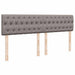 Pat box spring cu saltea, gri taupe, 200x200 cm, textil - WALTI WALTI