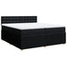 Pat box spring cu saltea, negru, 200x200 cm, textil - WALTI WALTI