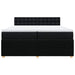 Pat box spring cu saltea, negru, 200x200 cm, textil - WALTI WALTI