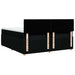 Pat box spring cu saltea, negru, 200x200 cm, textil - WALTI WALTI