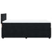 Pat box spring cu saltea, negru, 80x200 cm, catifea - WALTI WALTI