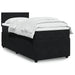 Pat box spring cu saltea, negru, 80x200 cm, catifea - WALTI WALTI