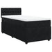 Pat box spring cu saltea, negru, 80x200 cm, catifea - WALTI WALTI