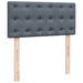 Pat box spring cu saltea, gri închis, 80x200 cm, catifea - WALTI WALTI