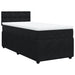 Pat box spring cu saltea, negru, 80x200 cm, catifea - WALTI WALTI