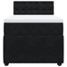 Pat box spring cu saltea, negru, 80x200 cm, catifea - WALTI WALTI