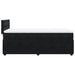 Pat box spring cu saltea, negru, 80x200 cm, catifea - WALTI WALTI