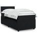 Pat box spring cu saltea, negru, 80x200 cm, catifea - WALTI WALTI
