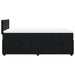 Pat box spring cu saltea, negru, 90x190 cm, catifea - WALTI WALTI