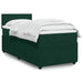 Pat box spring cu saltea, verde închis, 90x190 cm, catifea - WALTI WALTI