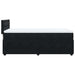 Pat box spring cu saltea, negru, 90x190 cm, catifea - WALTI WALTI