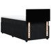 Pat box spring cu saltea, negru, 90x190 cm, catifea - WALTI WALTI